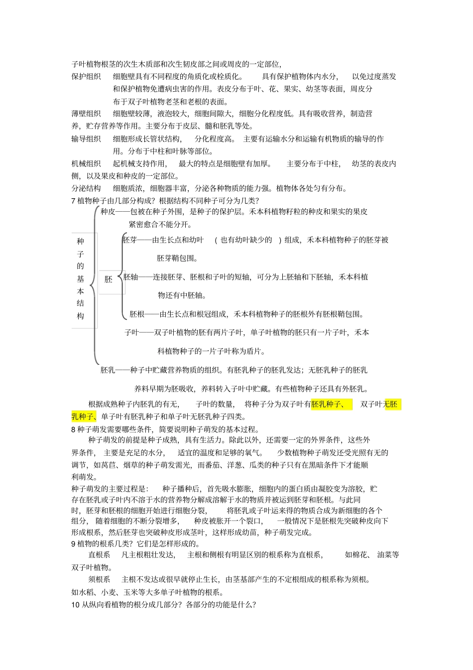 植物学培训概要思考题_第2页
