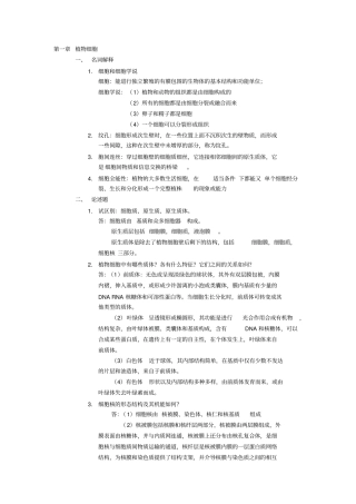 植物学复习资料