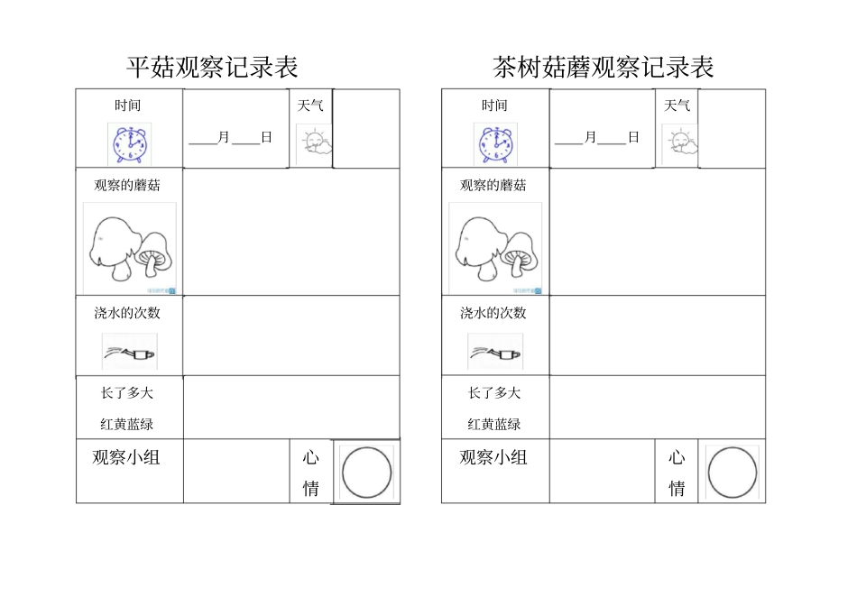植物观察记录表_第3页