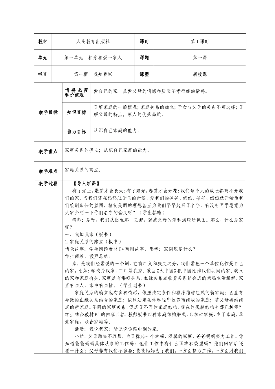 八年级思想品德教案11_第1页