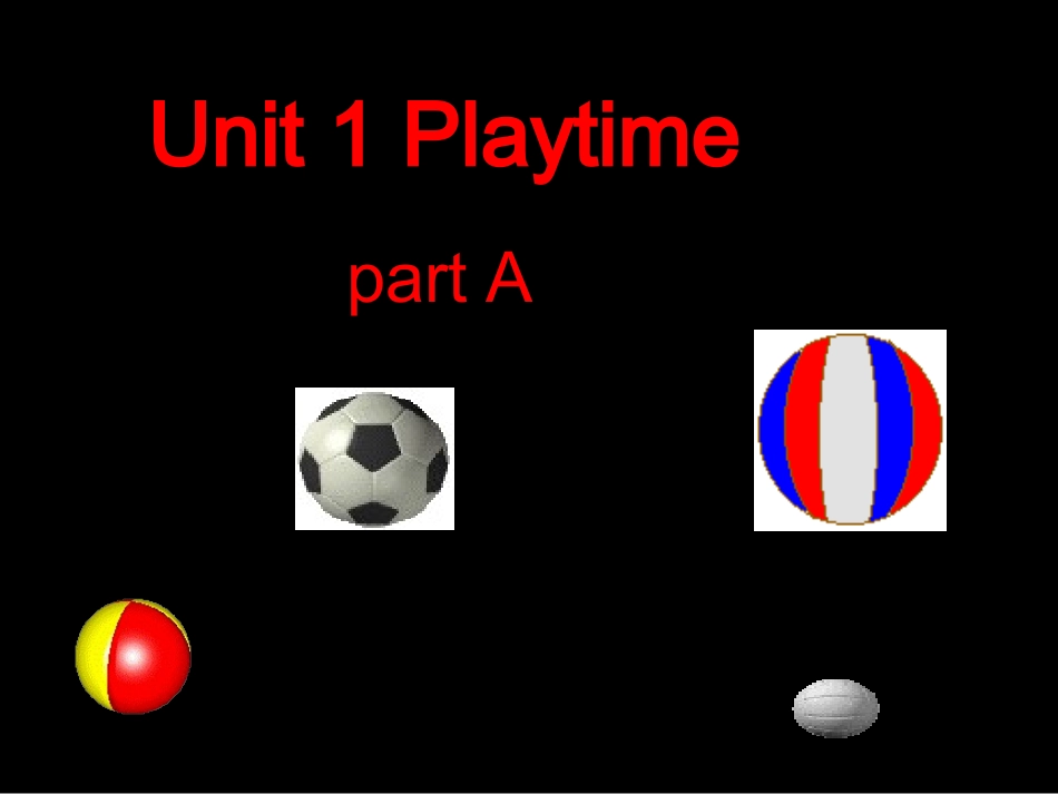 人教(新起点)二年级下册Unit1Playtime课件_第1页
