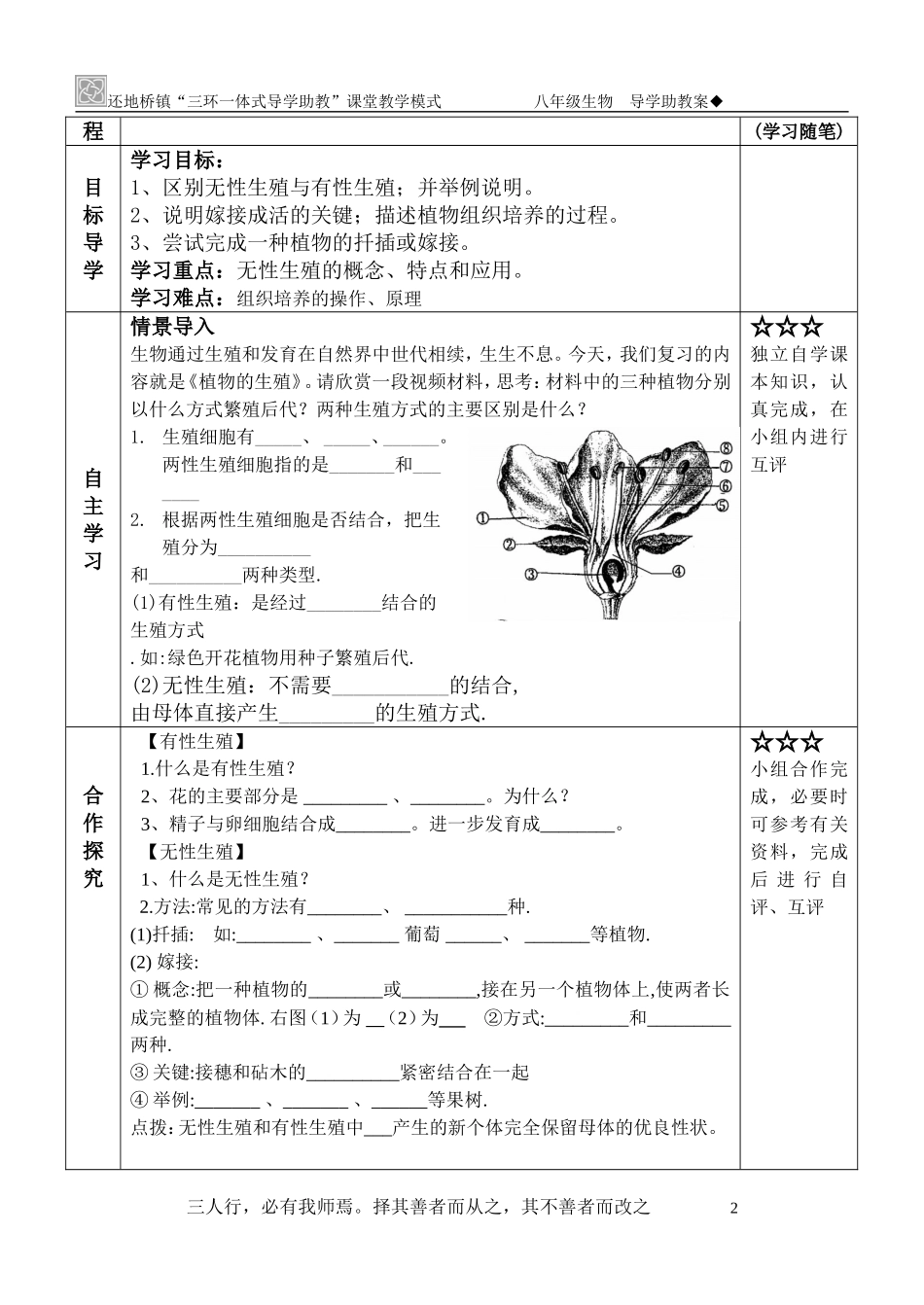 八年级生物下册导学案_第2页