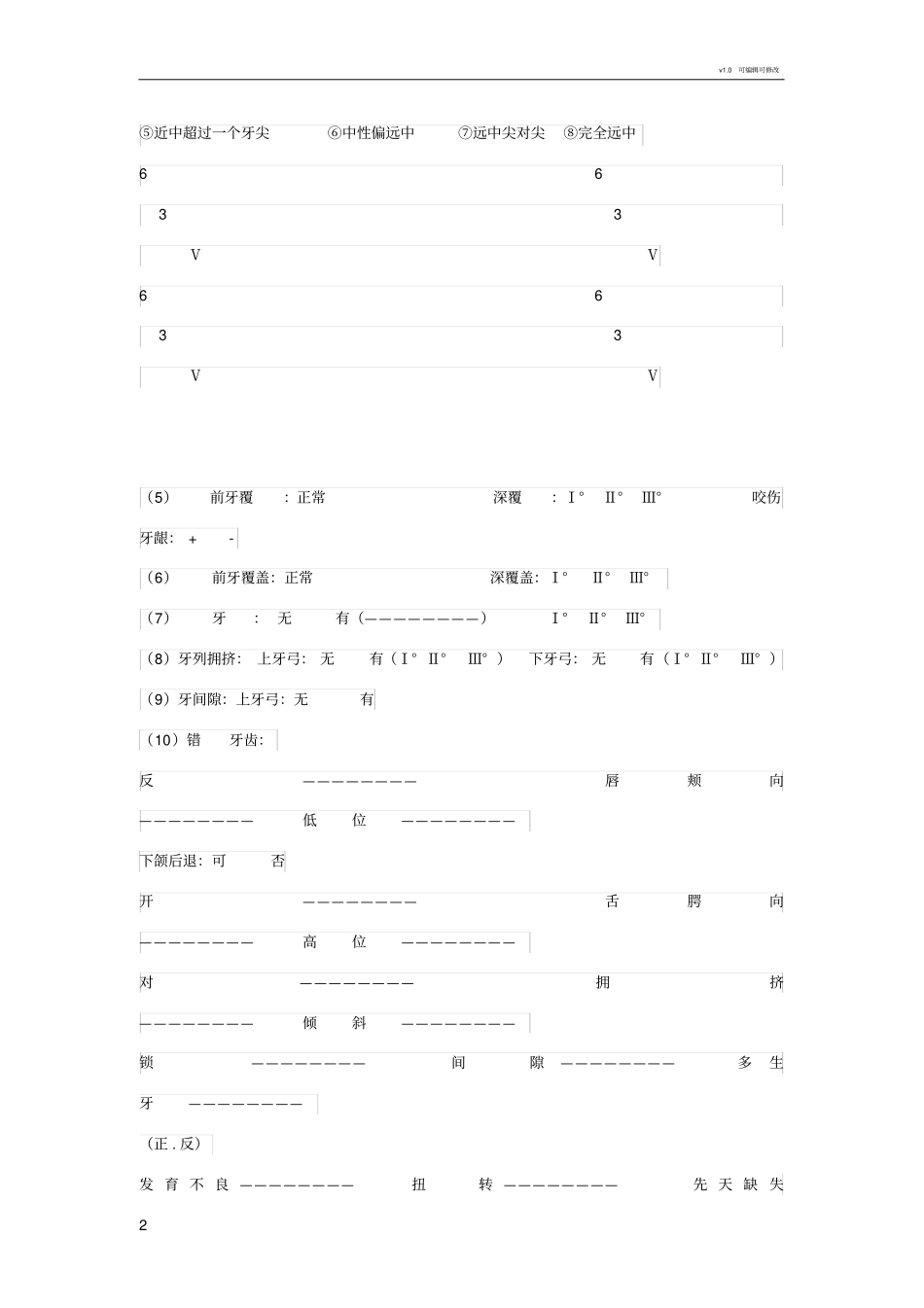 正畸病历模板_第2页