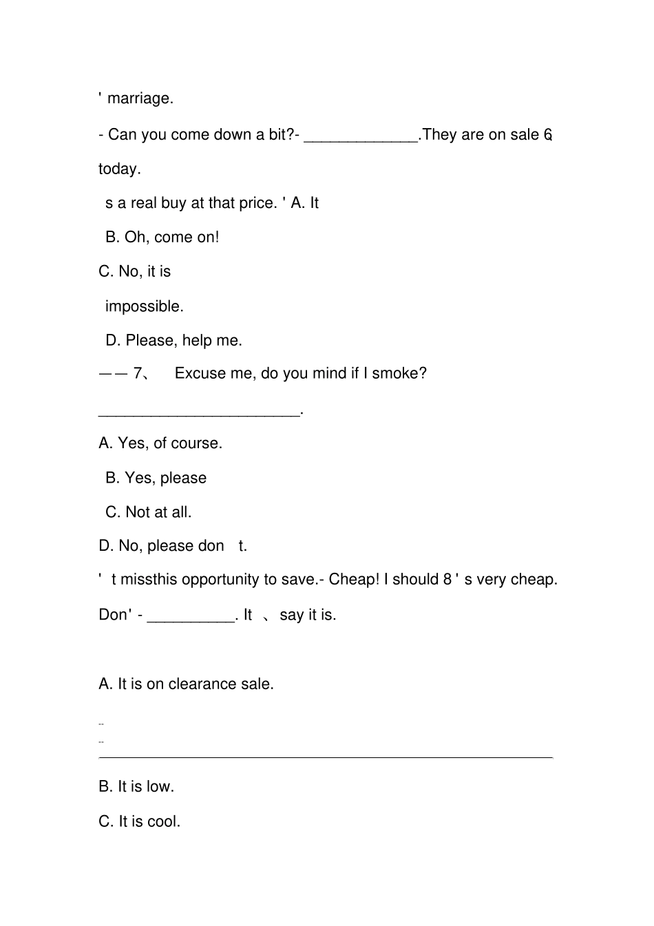武汉理工大学继续教育大学英语在线作业答案_第3页