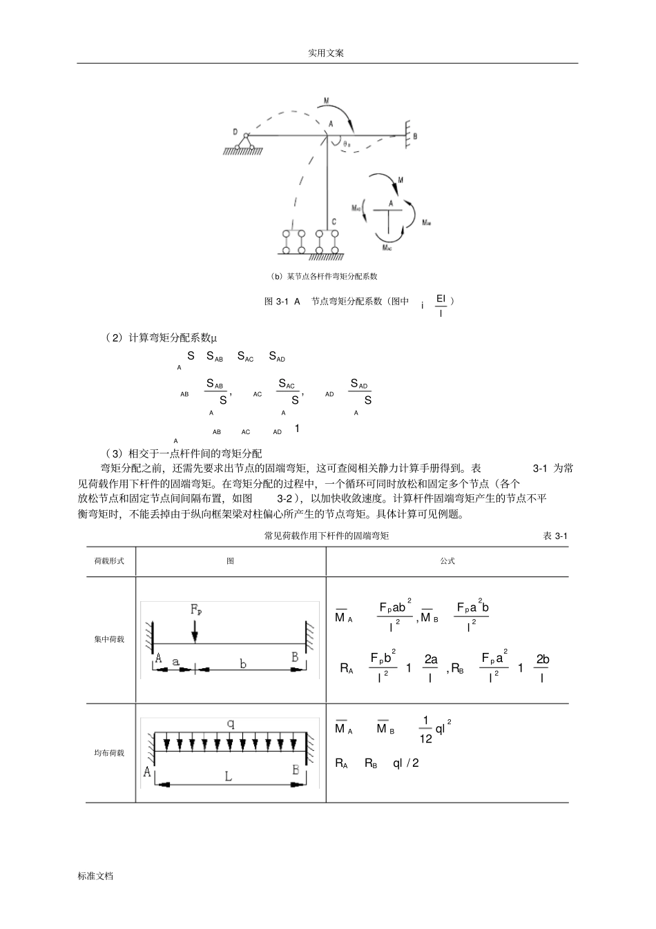 毕业设计指导书框架结构设计-内力计算及组合_第2页