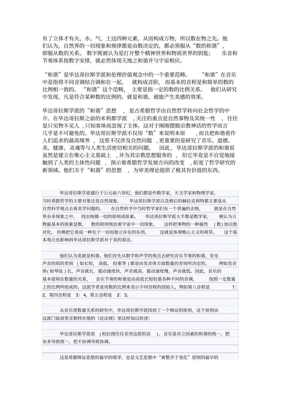 毕达哥拉斯的美学思想论文_第2页