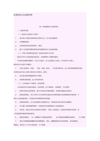 民事诉讼全过程