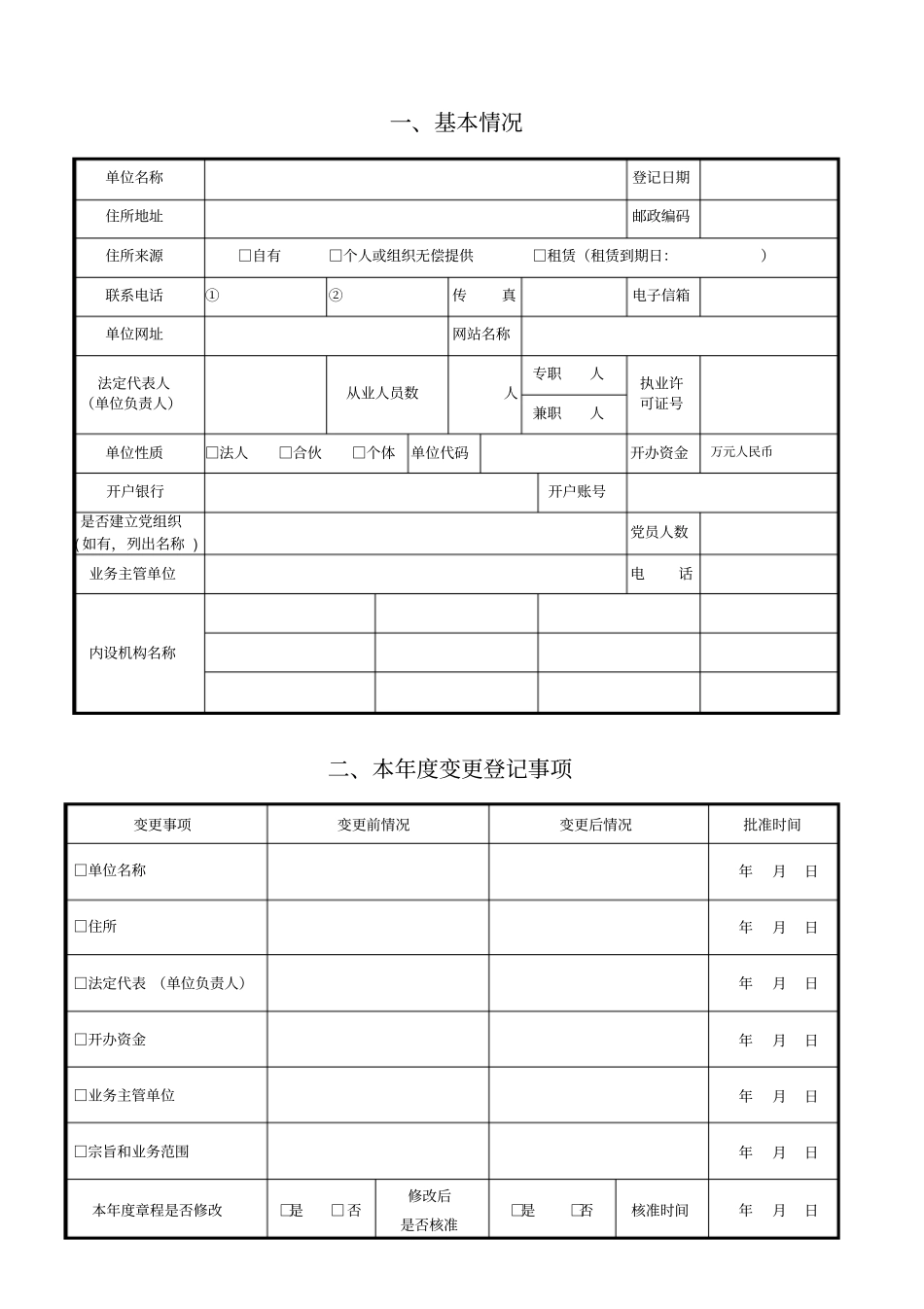 民办非企业单位年检查报告书2012年_第3页