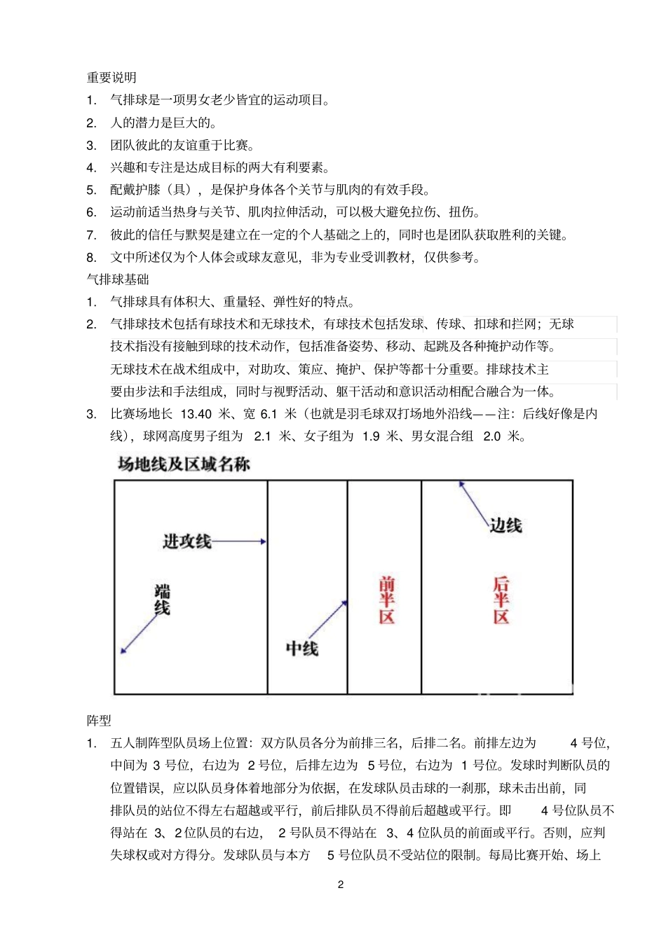 气排球技术入门全解教材_第2页