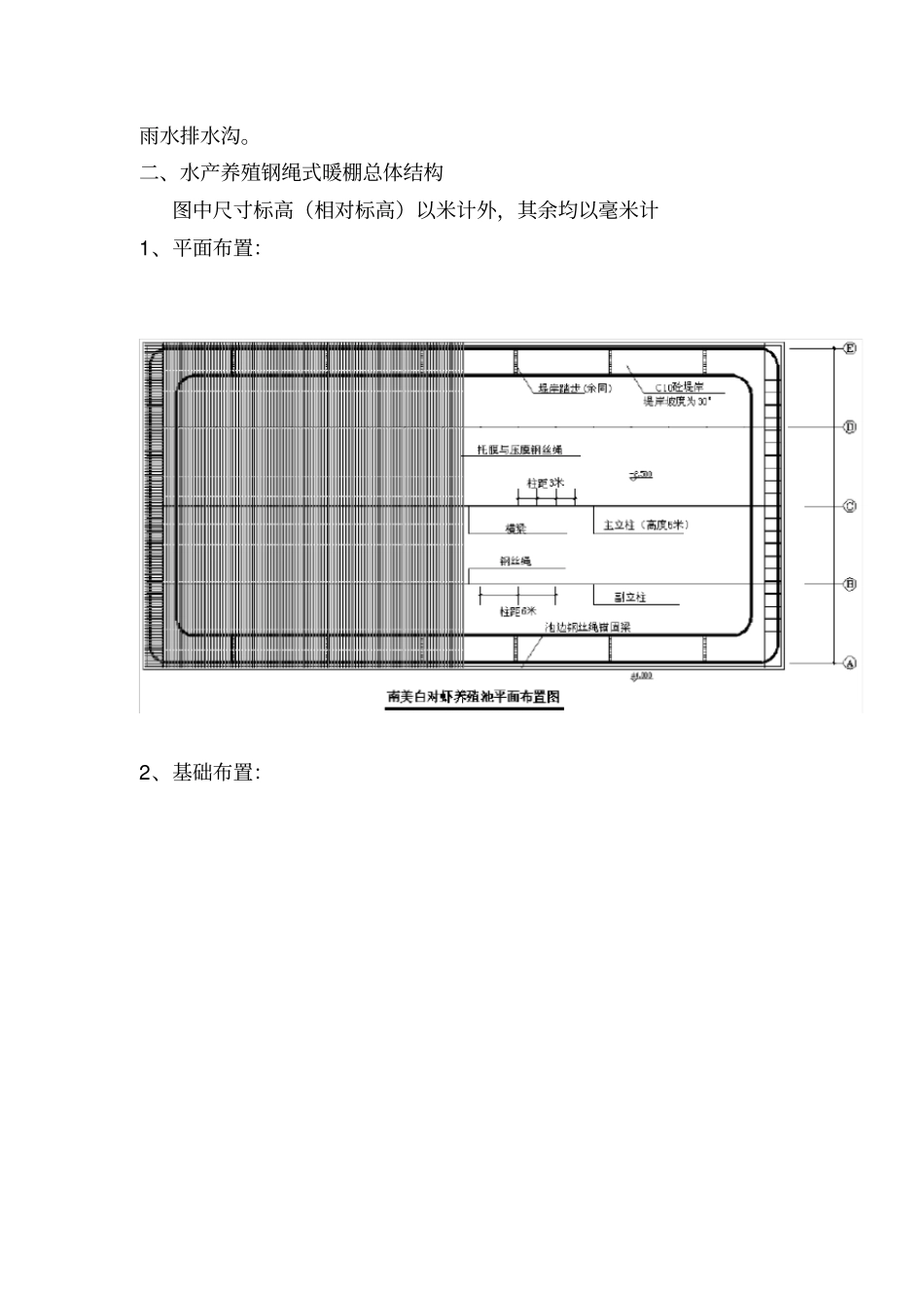 水产养殖钢绳式暖棚建设结构及技术规范_第2页