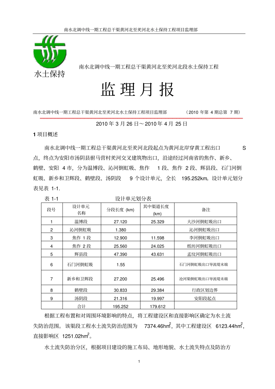 水土保持月报水保监理剖析_第1页
