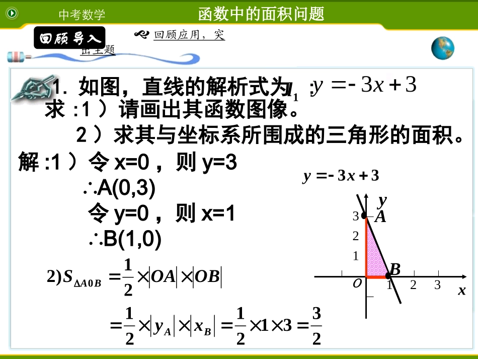 （初三讲）专题函数与面积_第2页