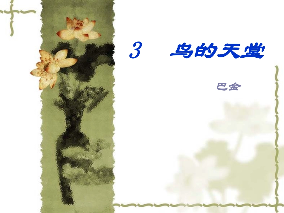 鸟的天堂 课件_第1页
