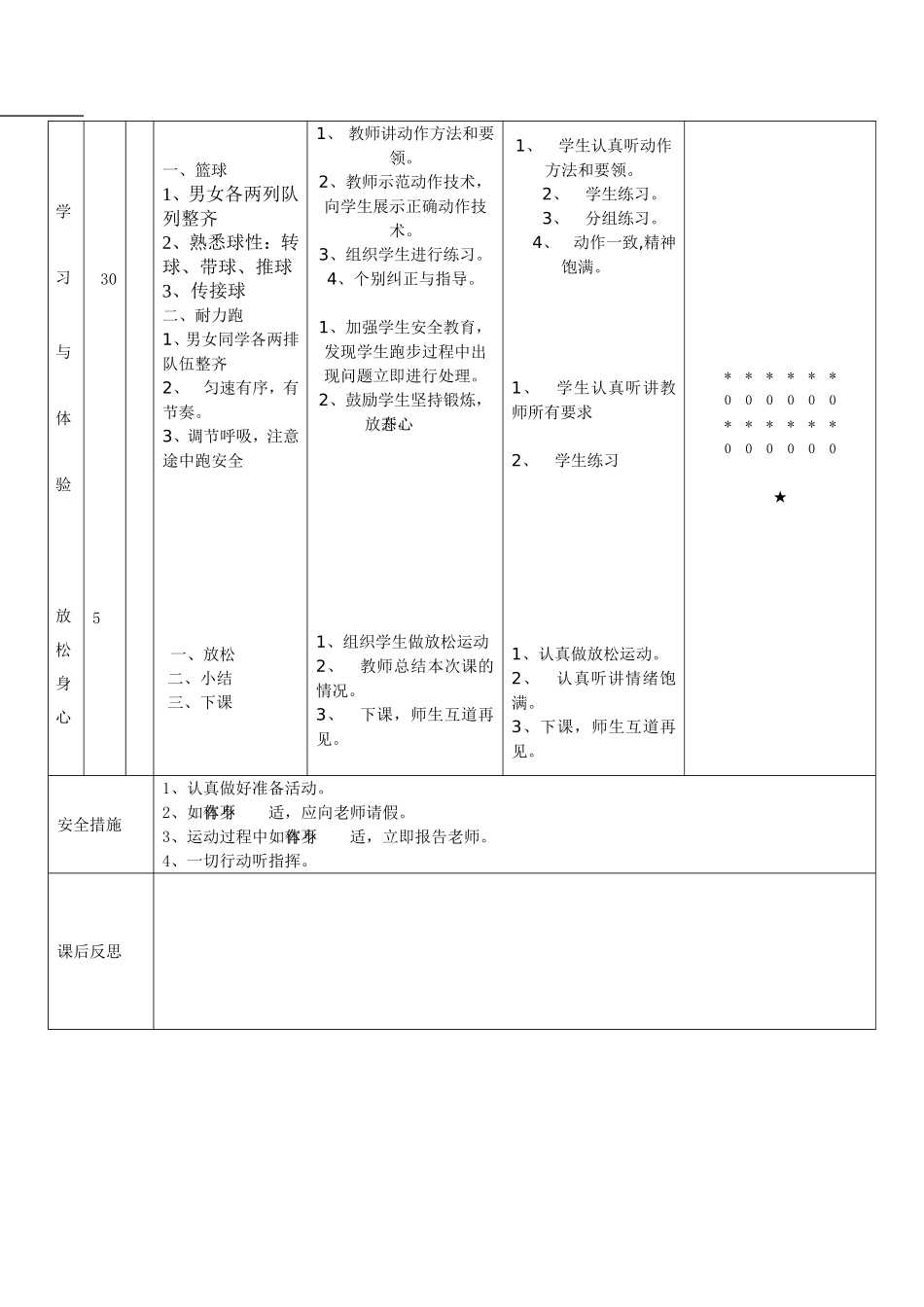 八年级体育与健康集备教案3_第3页