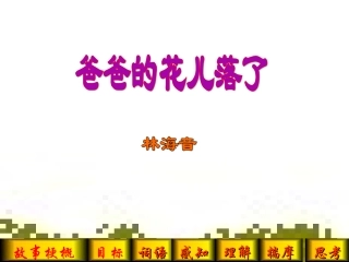 爸爸的花儿落了2