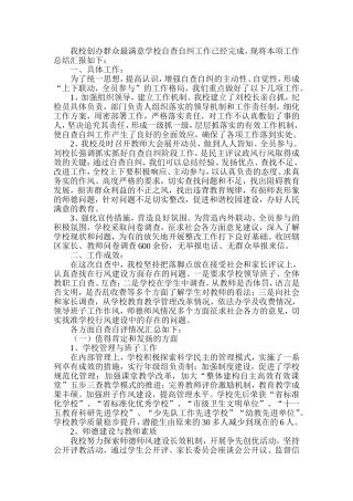 群众最满意自查自纠工作总结