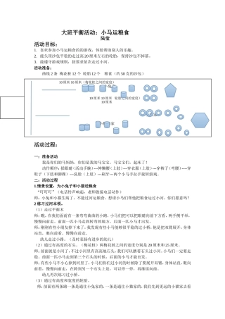 大班平衡活动小马运粮