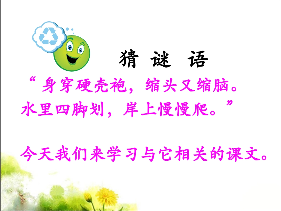 《小乌龟笑了》教学课件_第1页