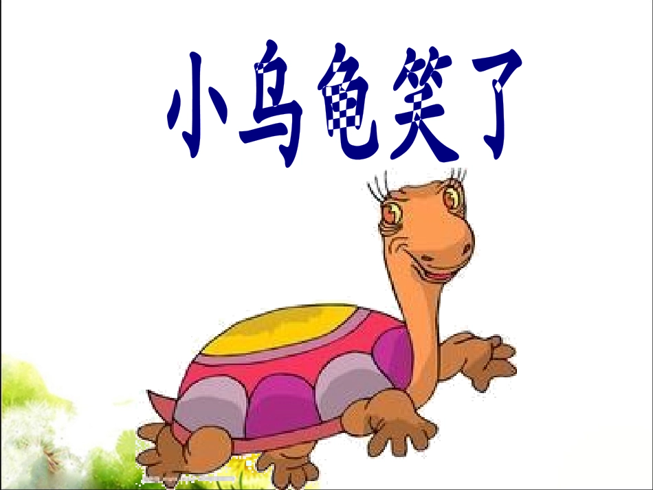 《小乌龟笑了》教学课件_第2页