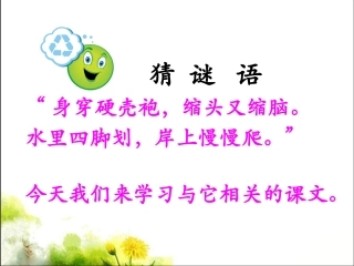 《小乌龟笑了》教学课件