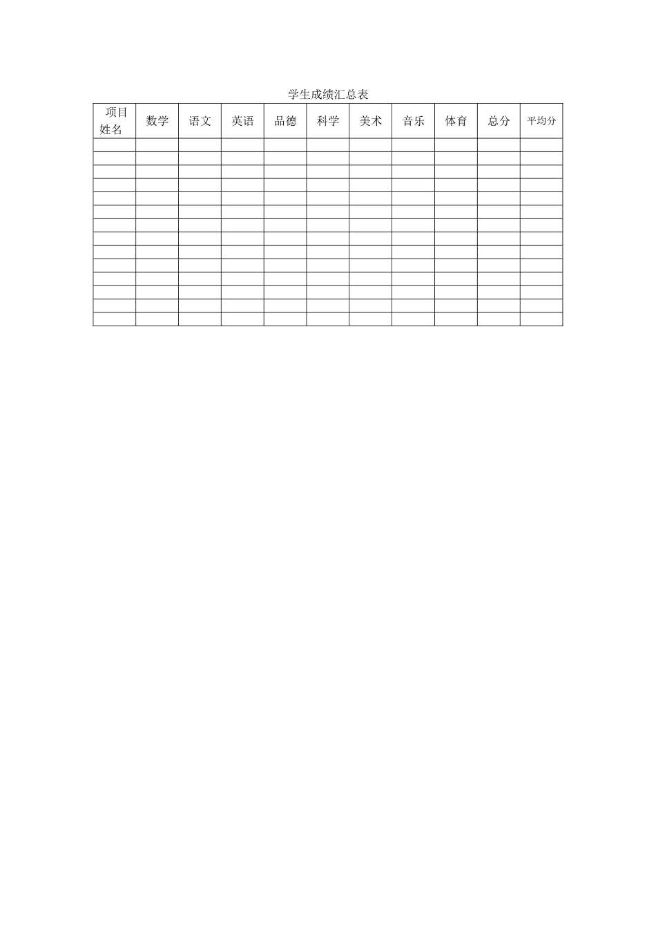 学生成绩汇总表 (2)_第1页