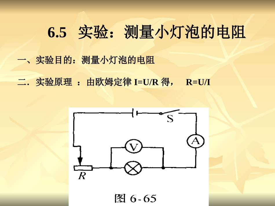 实验：测量小灯泡的电阻_第2页