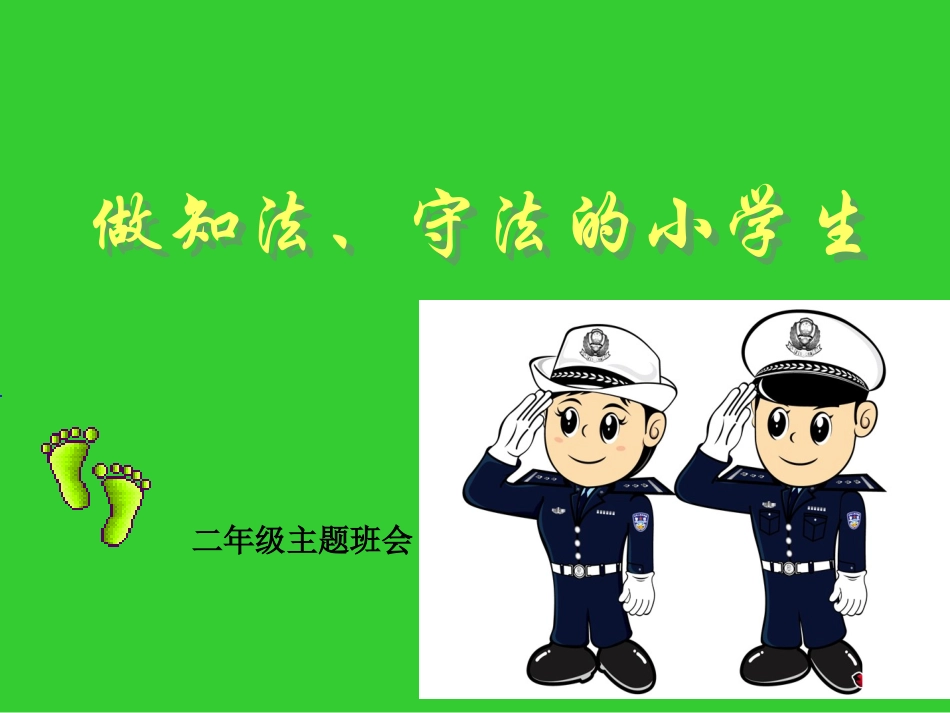 做知法、守法的小学生_第1页