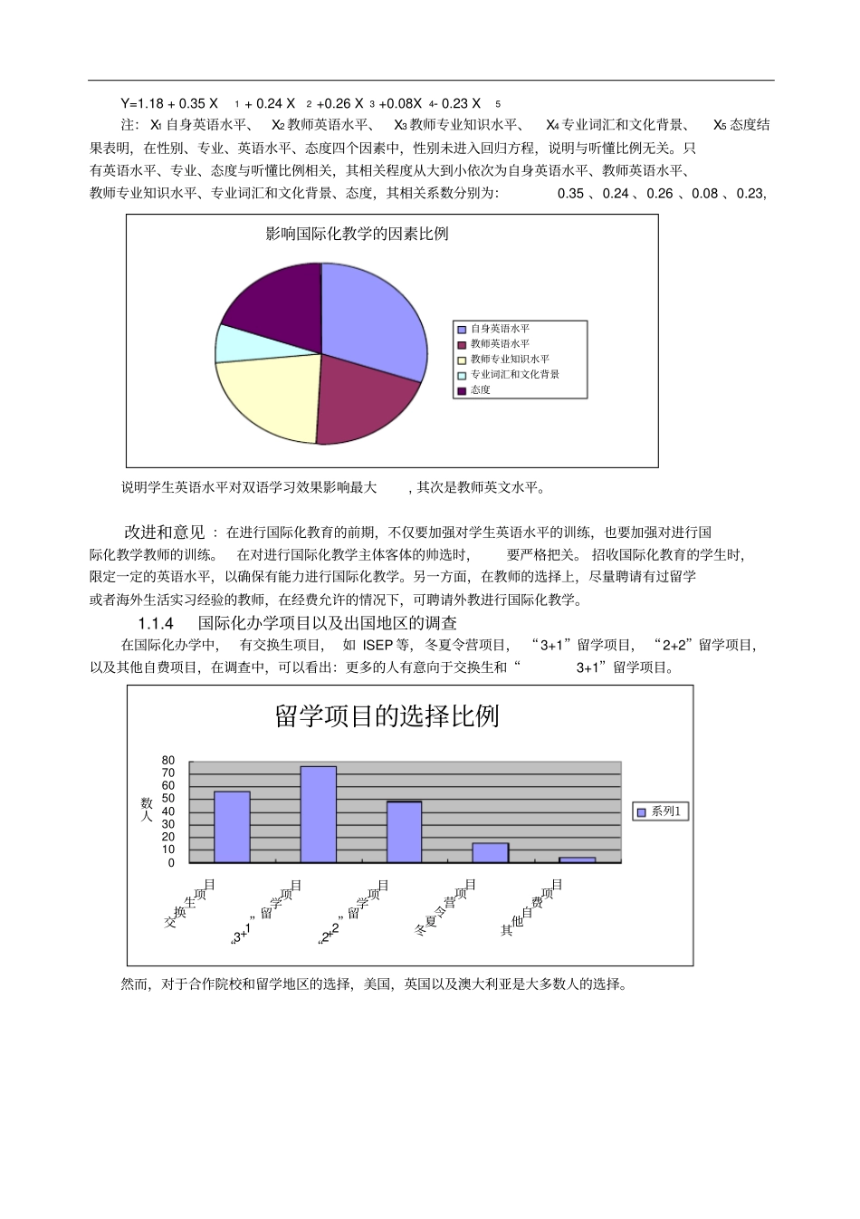 江西财经大学国际化教育现状的调查报告_第3页