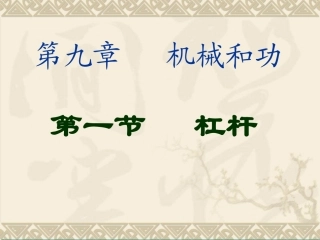 杆杠公开课课件