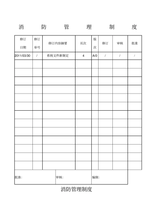 污水处理厂消防管理制度