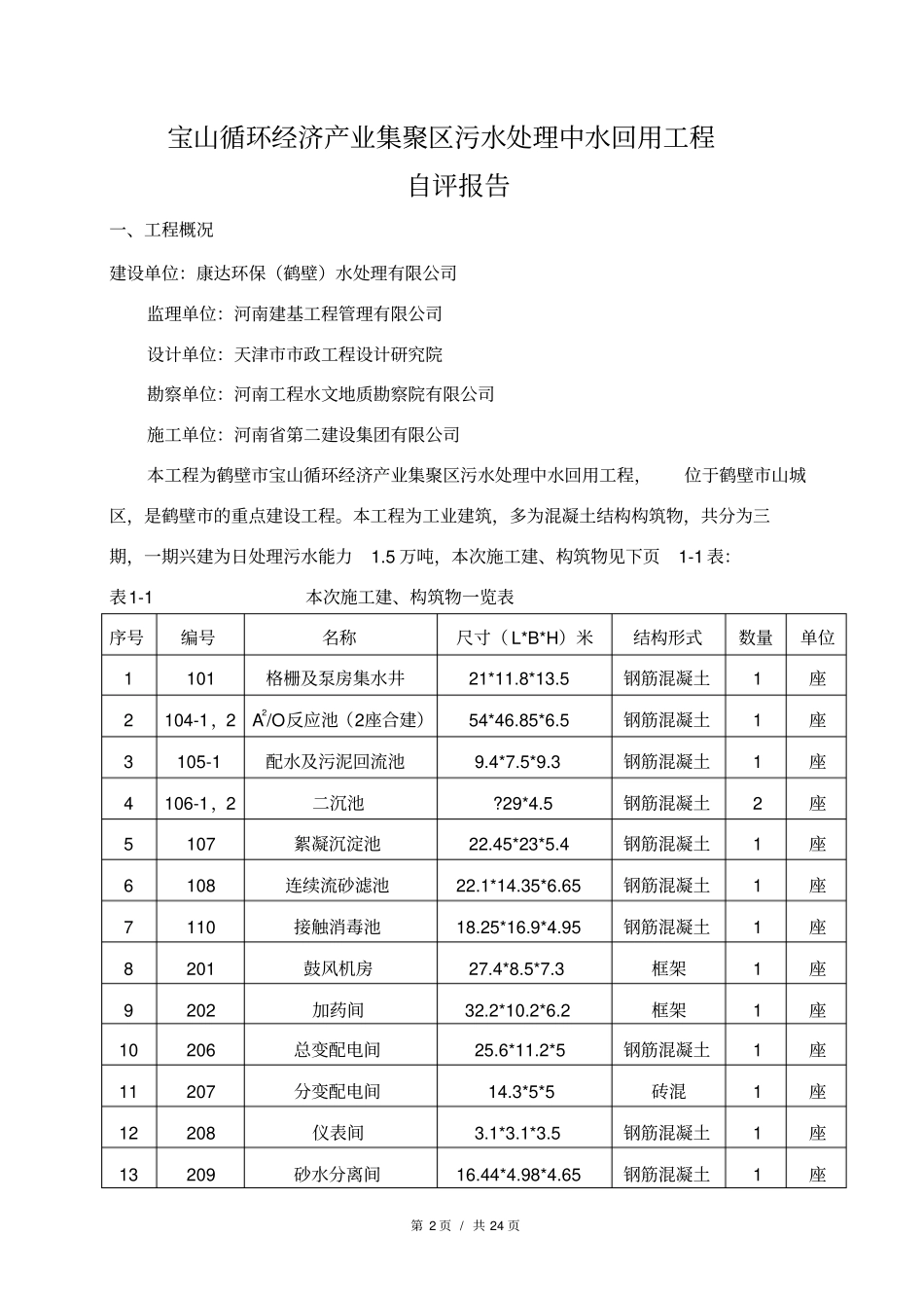 污水处理厂自评报告_第2页