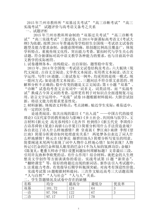 2015年兰州市教科所