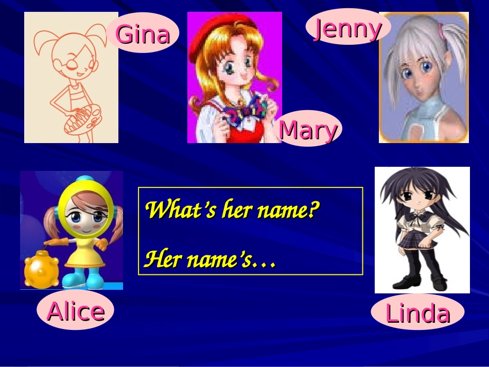 2012版新目标英语七年级上册unit1_My_name's_Gina_period4_第3页