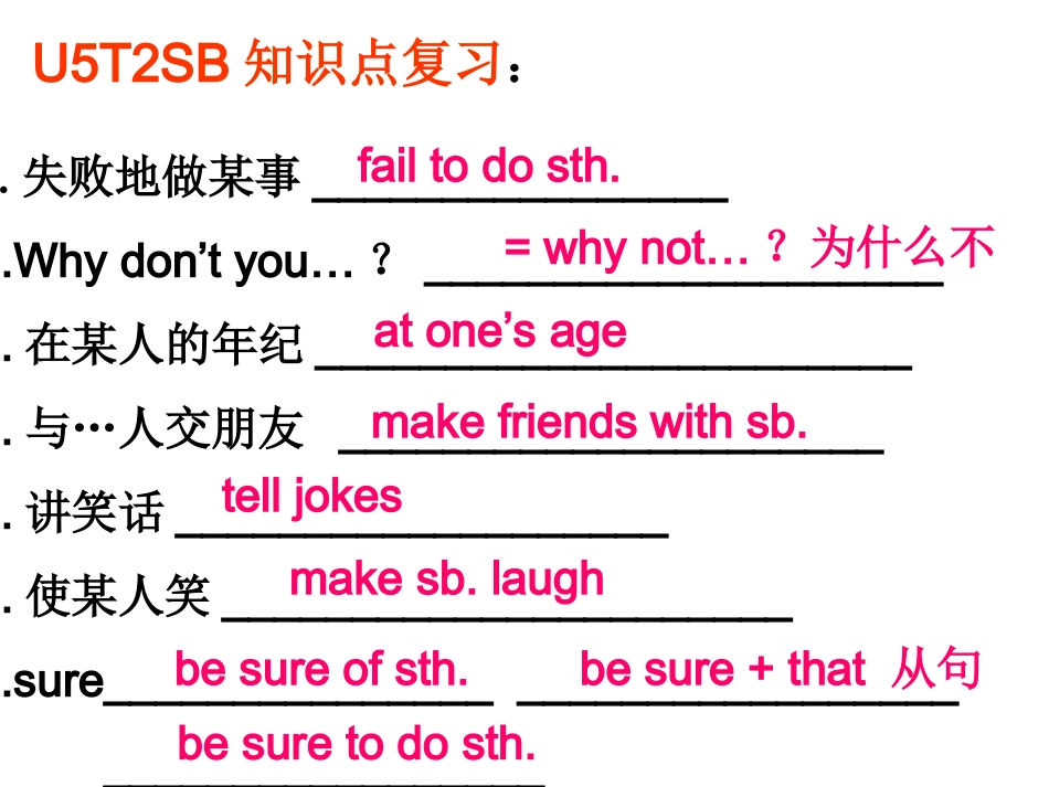 仁爱英语八下期末U5T2复习_第3页