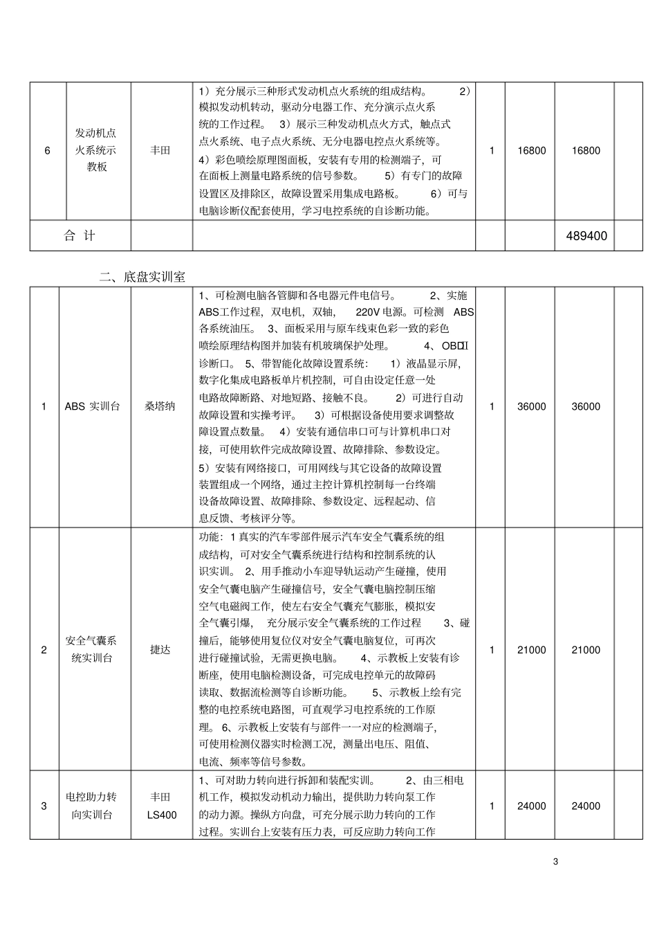 汽车实训室建设方案_第3页