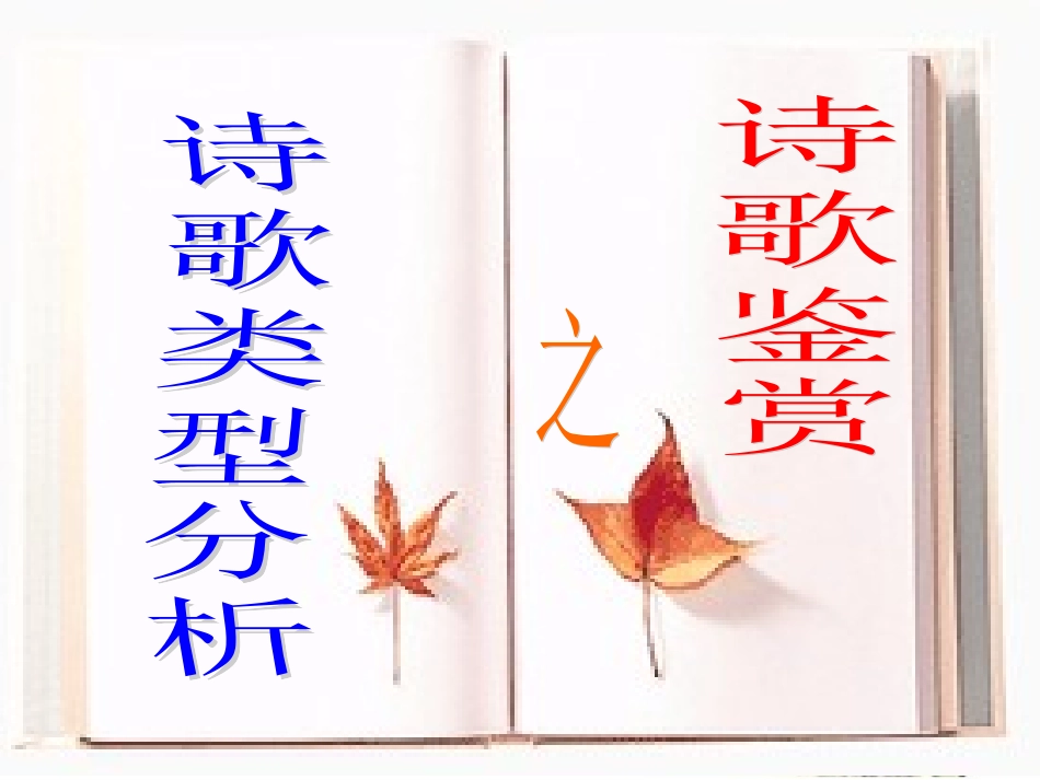 古诗类型分析_第1页