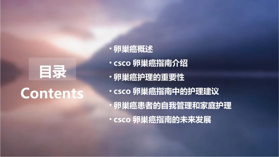 CSCO卵巢癌指南护理课件_第2页