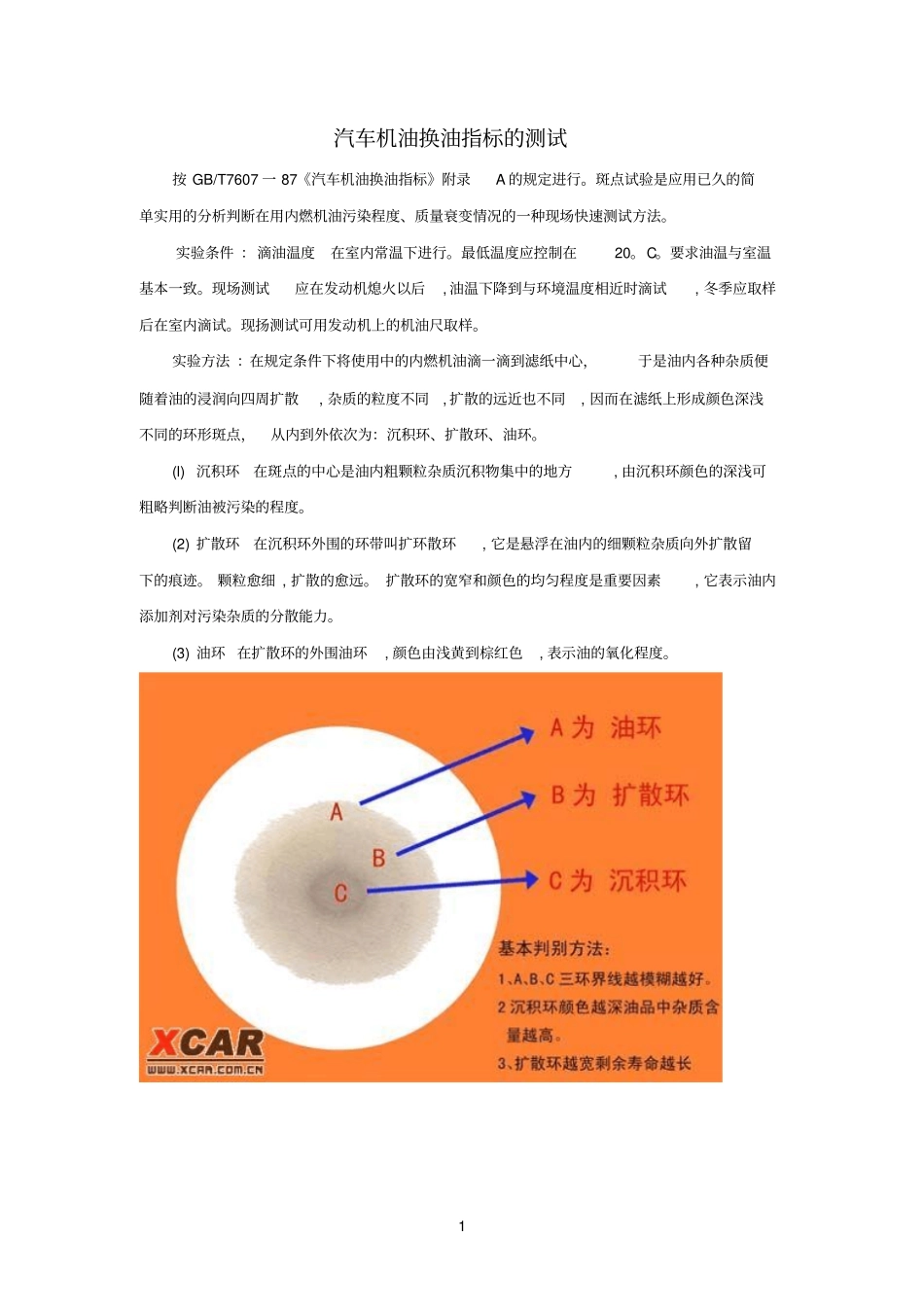 汽车机油换油指标的测试参考资料_第1页