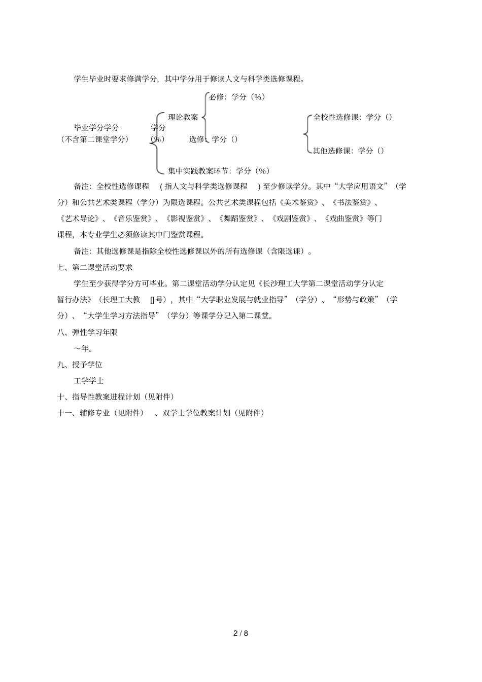 汽车服务工程专业培养计划_第2页