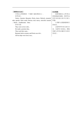 必修III背景知识互动（Unit3TheMillionPoundBank-Note）