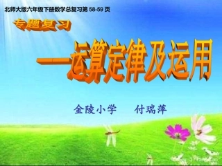 运算定律复习课件（修改稿）