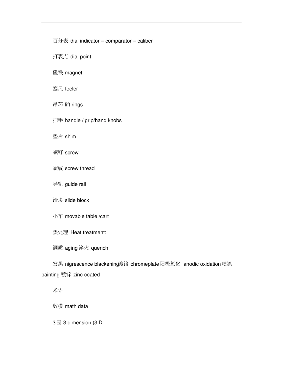 汽车检具行业英文词汇总结概要_第2页