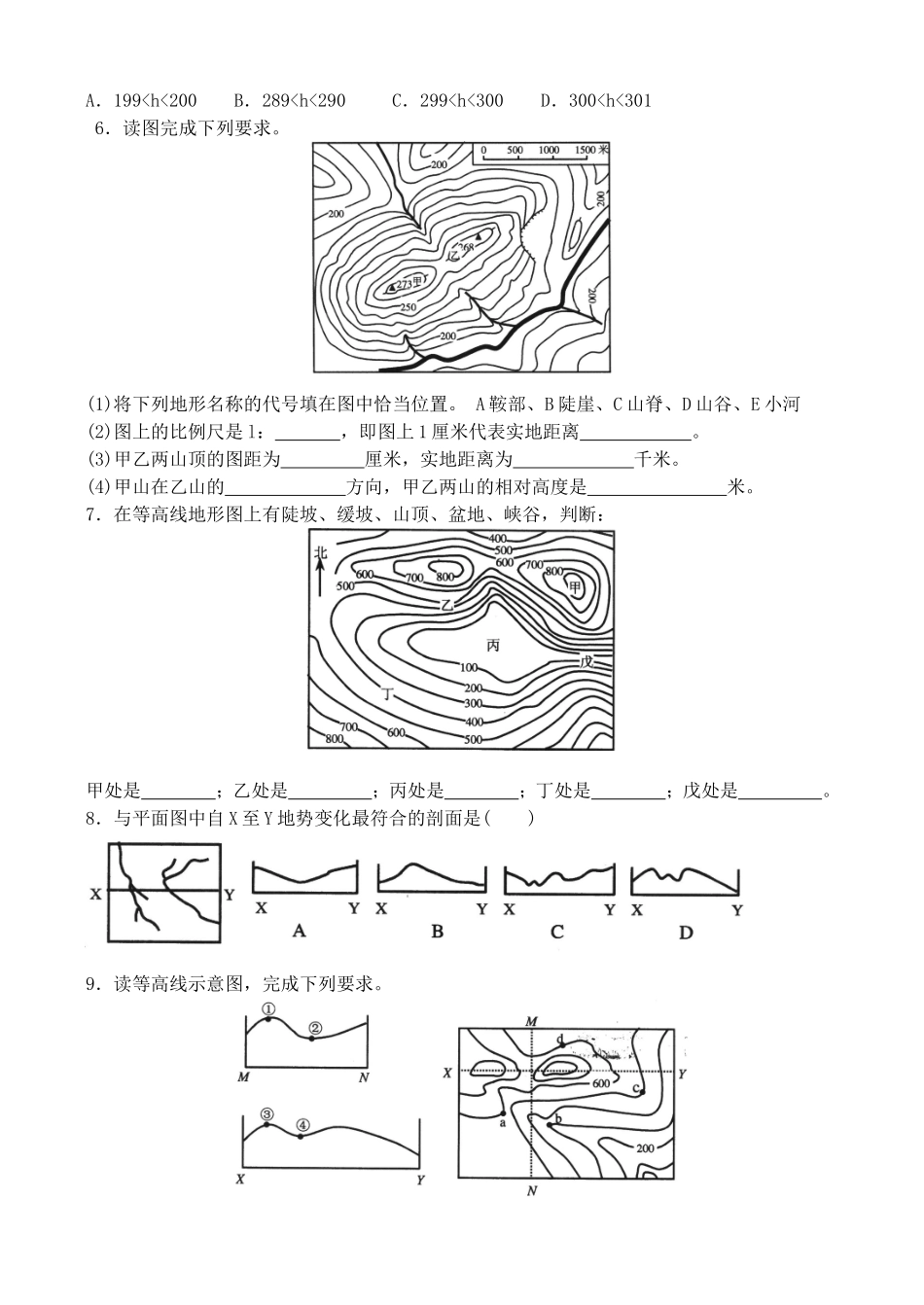 等高线地形图_第2页