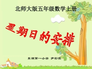 《星期日的安排》PPT课件(1)