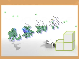 《观察物体》教学课件1