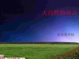 《大自然的语言》课件