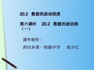 数据的波动程度 (2)