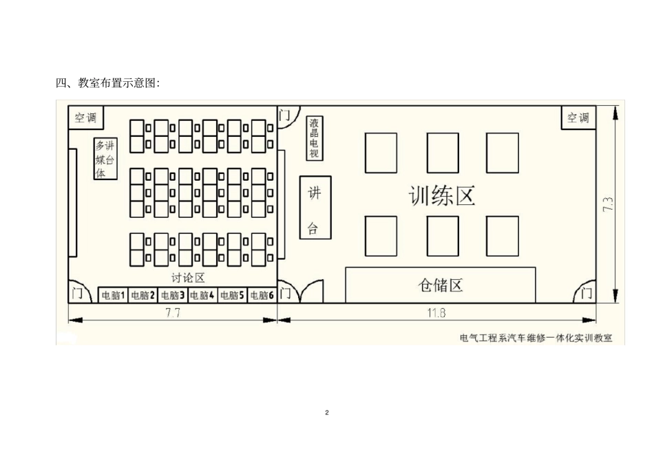 汽车维修一体化实训教室申报材料剖析_第2页