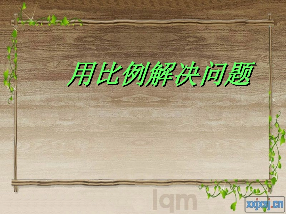 用比例解决问题PPT_第1页