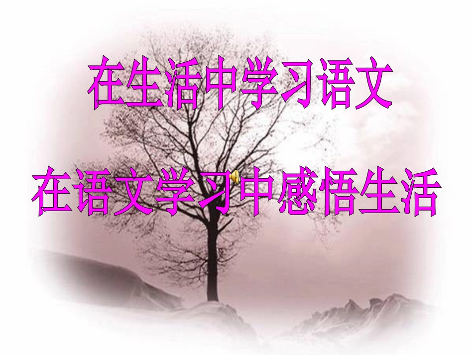 综合性学习2漫游语文世界_第1页